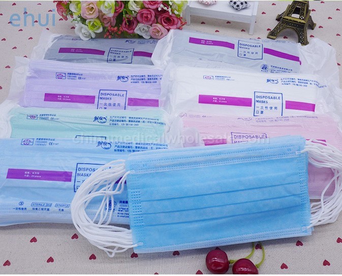 Wholesale Three non-woven dust mask disposable medical masks