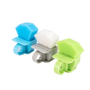 Disinfection of dental root canal ring sponge cleaning station