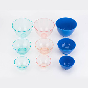 Gypsum transparent leather bowls Glossy plastic bowls soft bowl