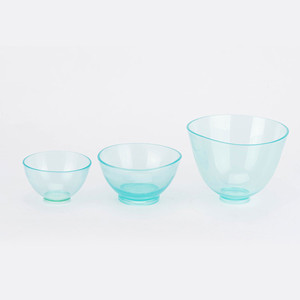 Gypsum transparent leather bowls Glossy plastic bowls soft bowl