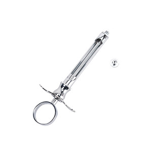 Stainless steel injection syringe