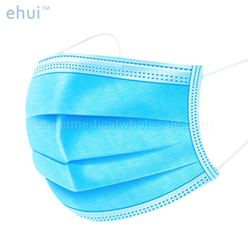 Disposable mask civilian three-layer non-woven meltblown protective mask