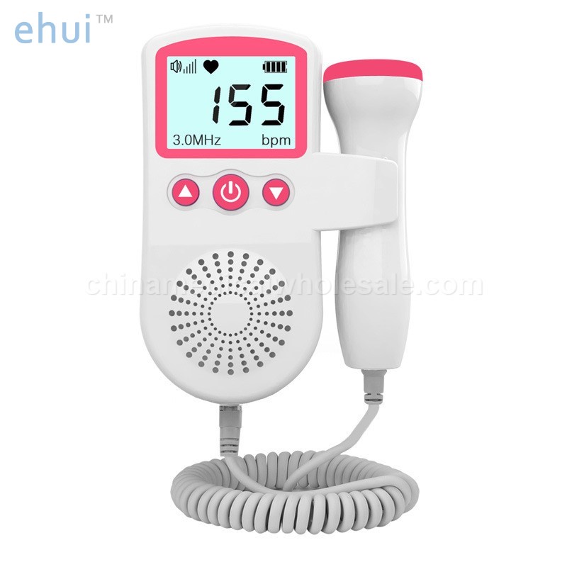 Fetal heart rate monitor stethoscope pregnant woman heart rate home fetal doppler