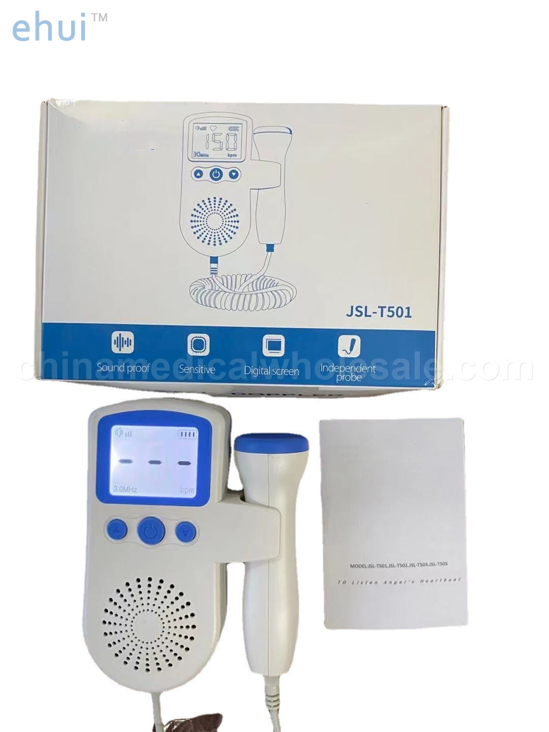 Fetal heart rate monitor stethoscope pregnant woman heart rate home fetal doppler