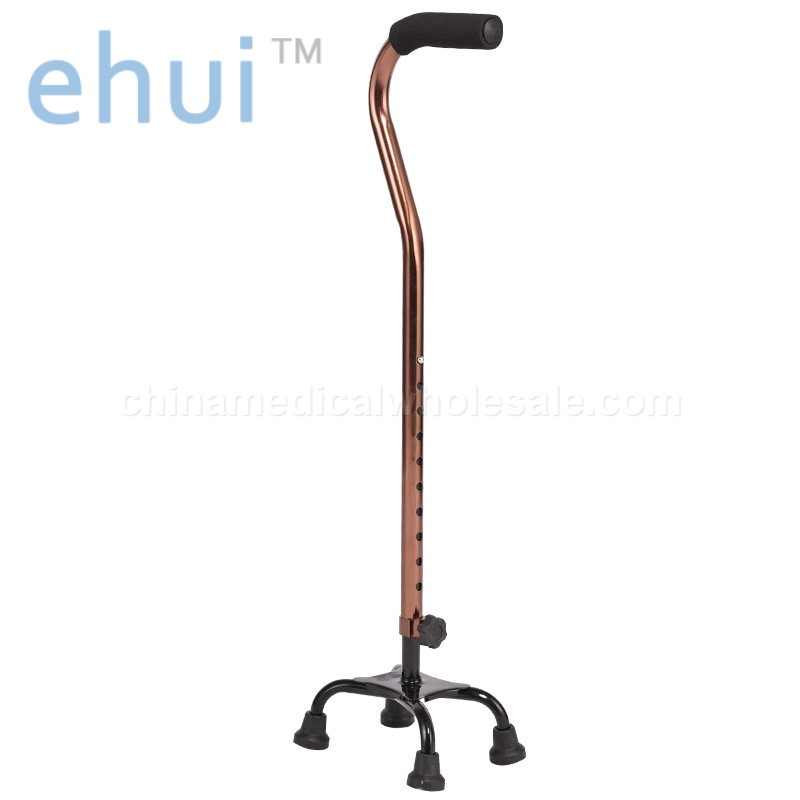 Supply telescopic aluminum alloy four legged crutches manufacturer