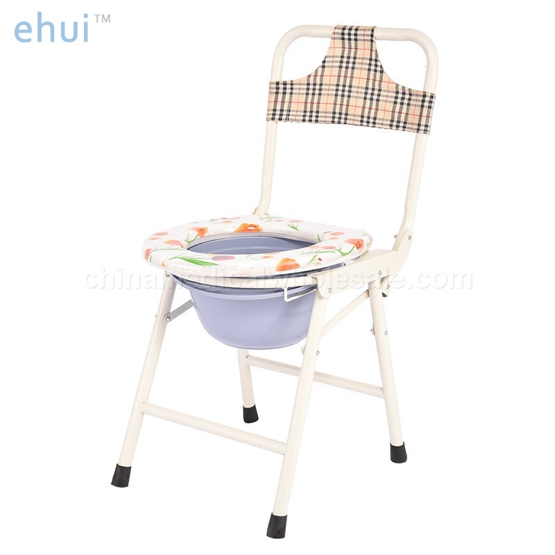Supply high back folding toilet chair manufacturer