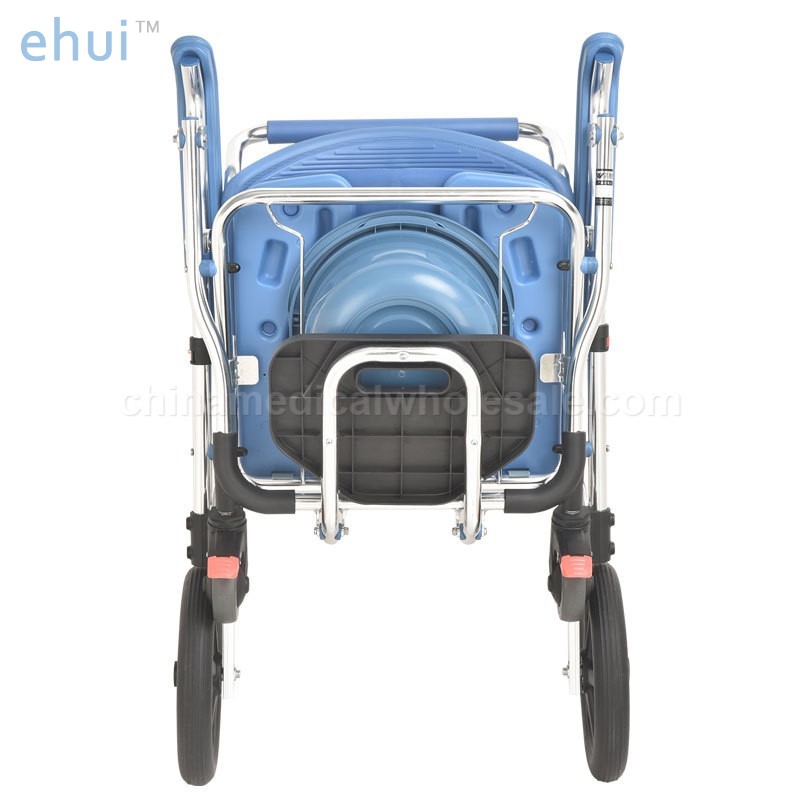 Manufacturer of steel pipe paint baking bath chair with wheels