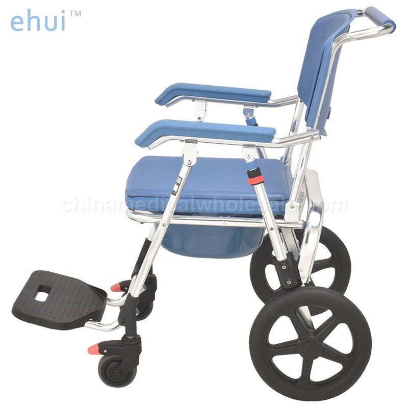 Manufacturer of steel pipe paint baking bath chair with wheels