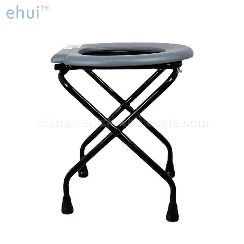 Direct selling portable folding iron toilet chair