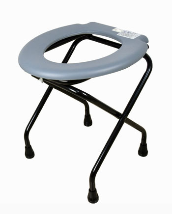Direct selling portable folding iron toilet chair