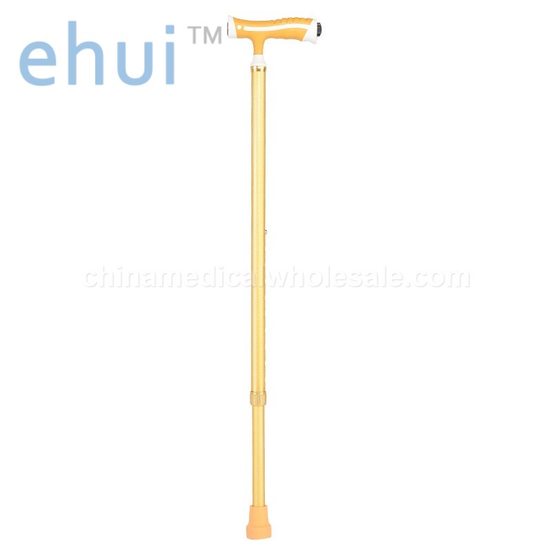 Supply outdoor mountaineering aluminum alloy telescopic crutch manufacturer