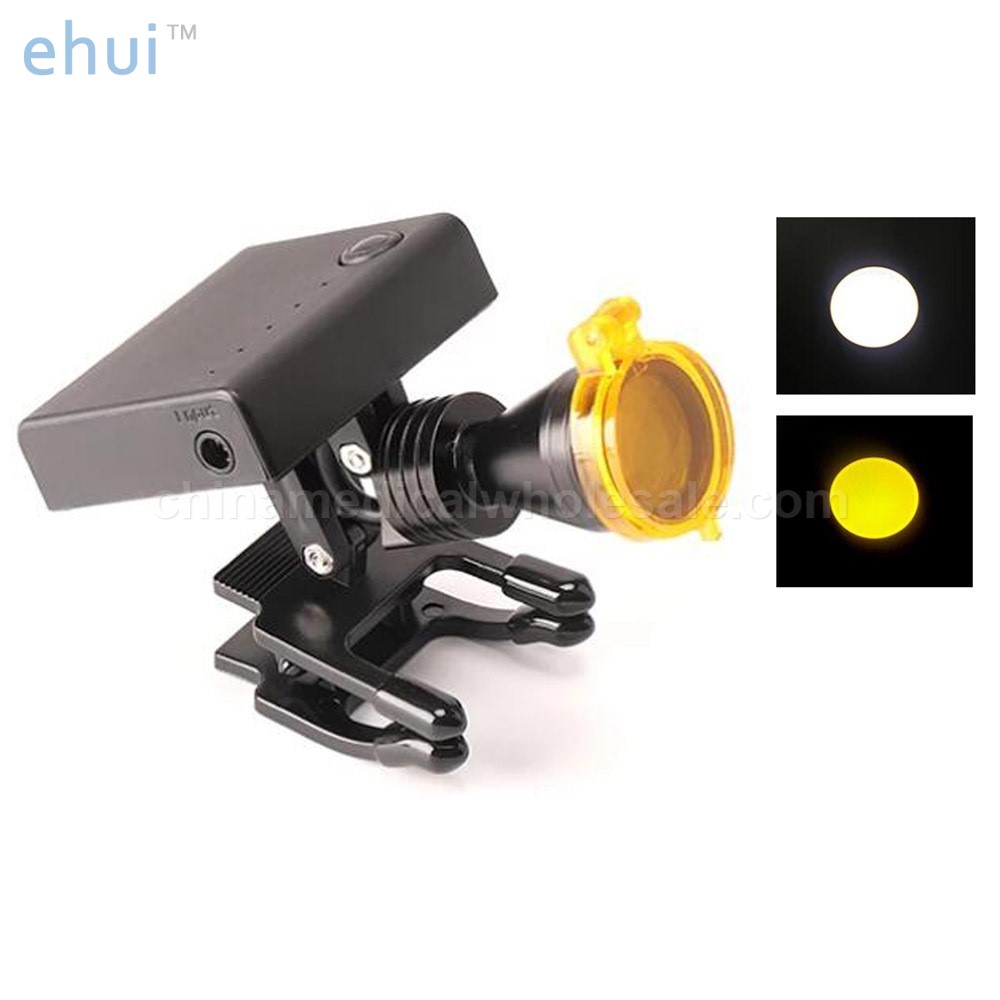 Oral surgery magnifying glass stereo wallet type headlamp filter set