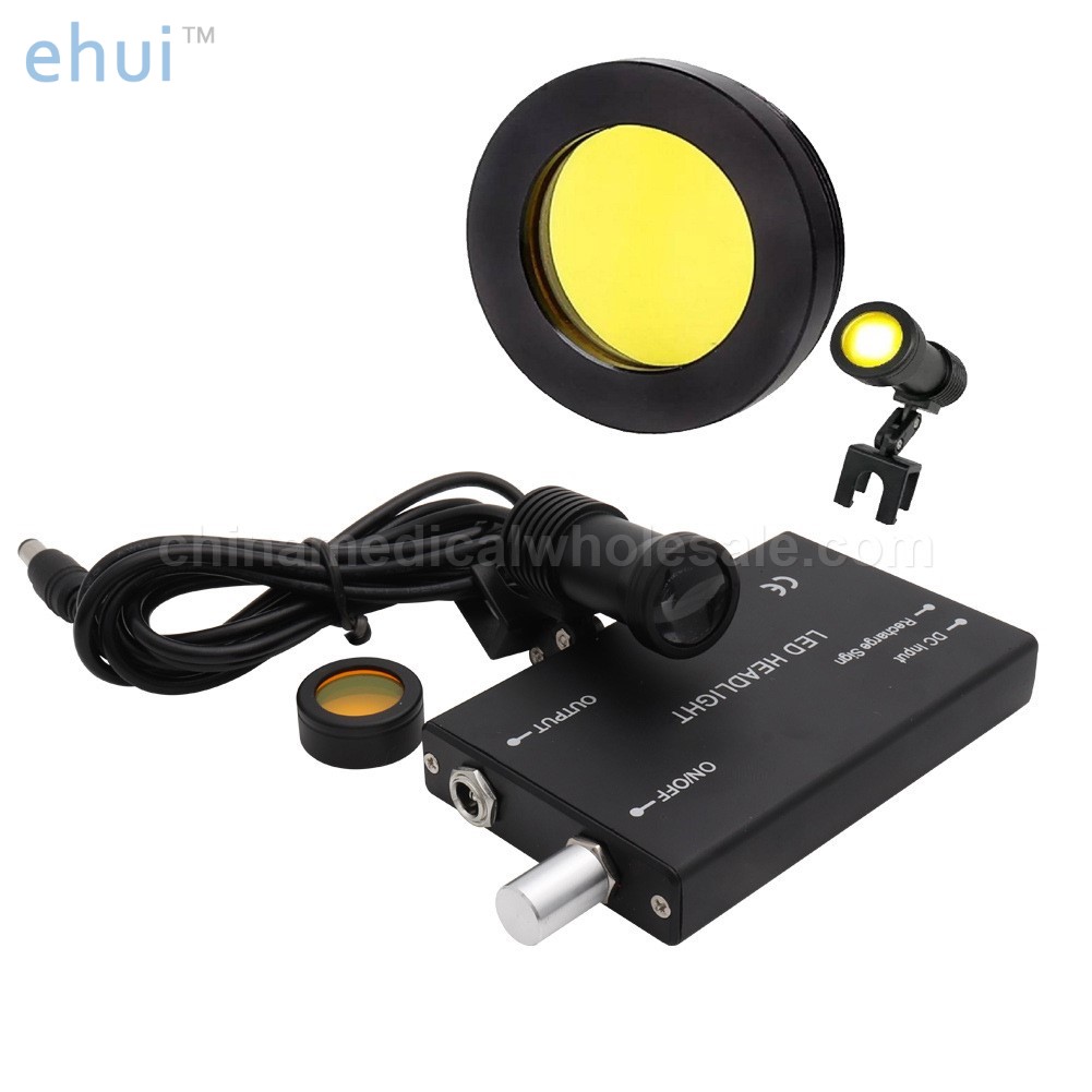 Medical oral head lamp with filter