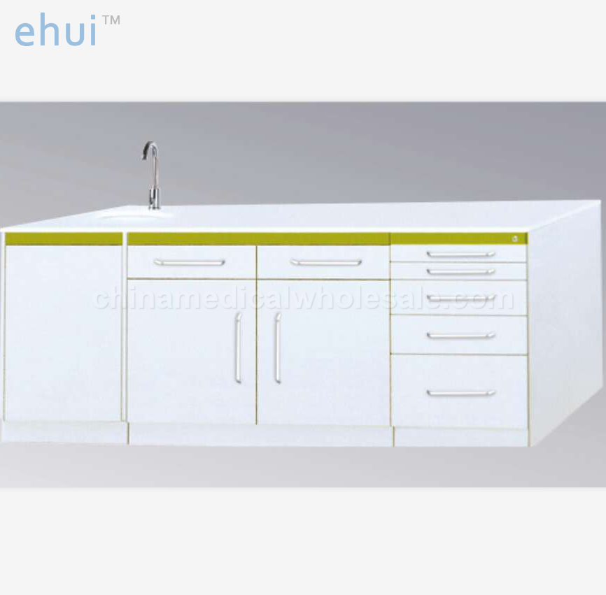 Stainless steel side cabinet with sink disinfection dental cabinet