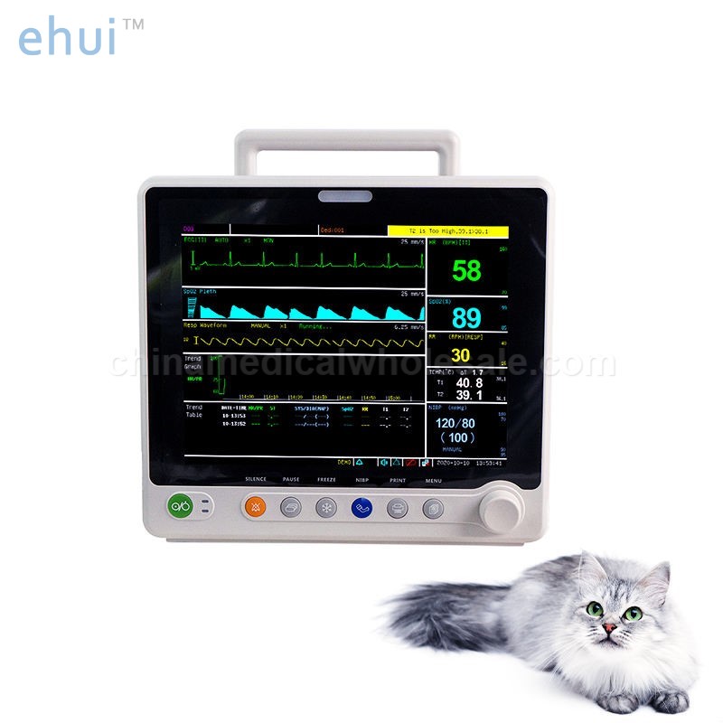 Portable veterinary vital signs monitor
