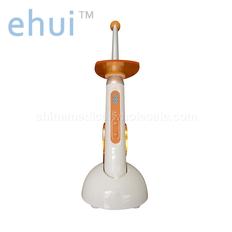 Portable blue light dental light curing belt rotatable lamp holder