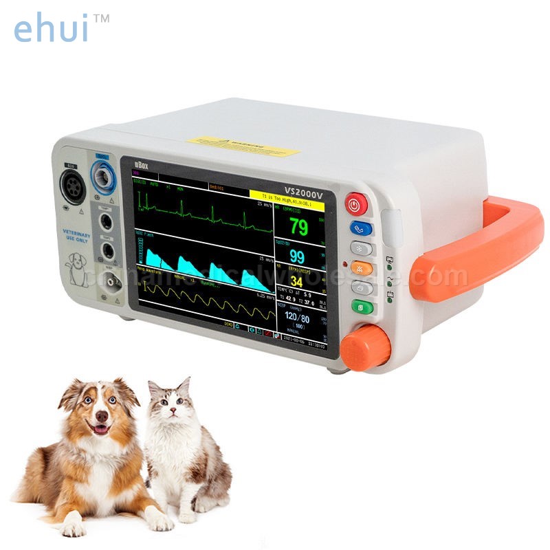 Veterinary portable anesthesia machine and monitor