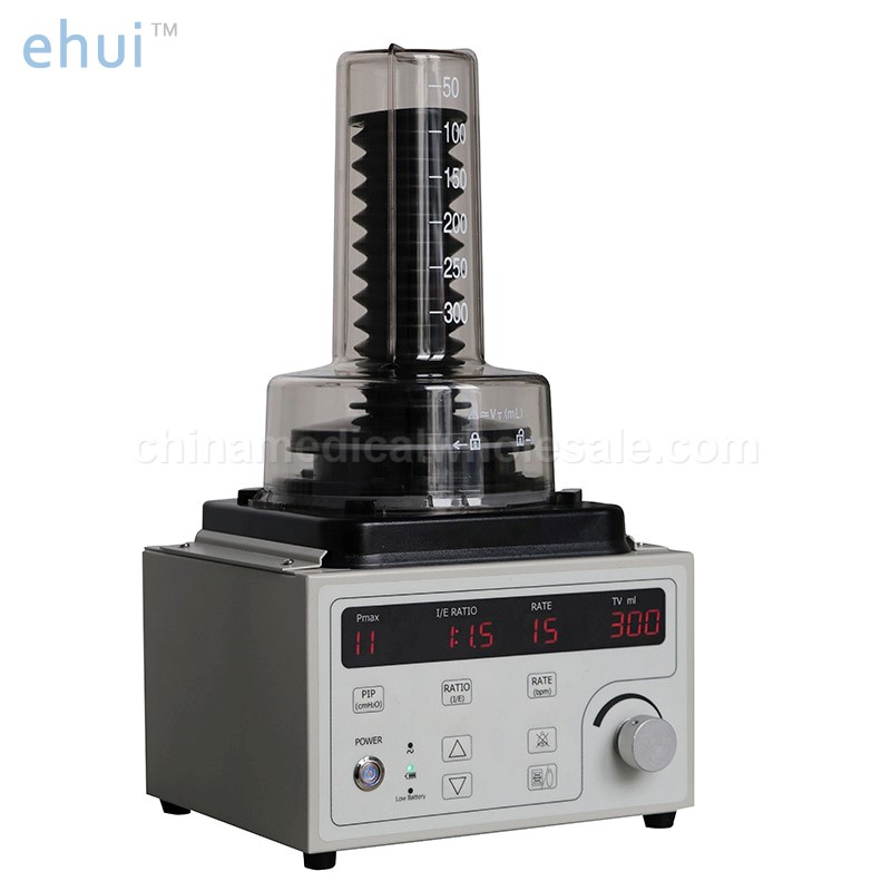 Veterinary anesthesia machine with ventilator