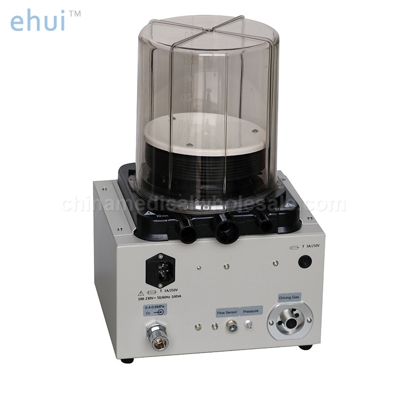 Veterinary anesthesia machine with ventilator