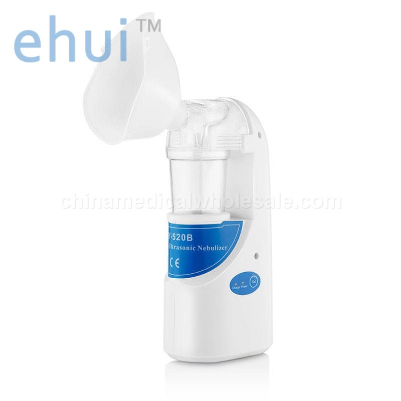 Portable compact ultrasonic atomizer with battery and AC adapter