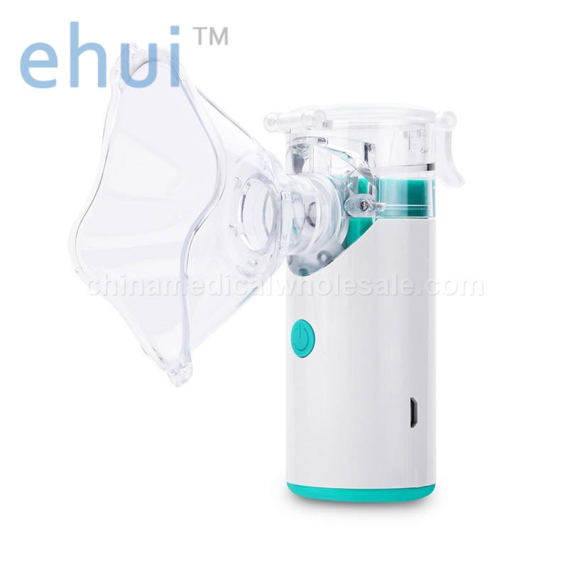 Portable compact ultrasonic atomizer with battery and AC adapter