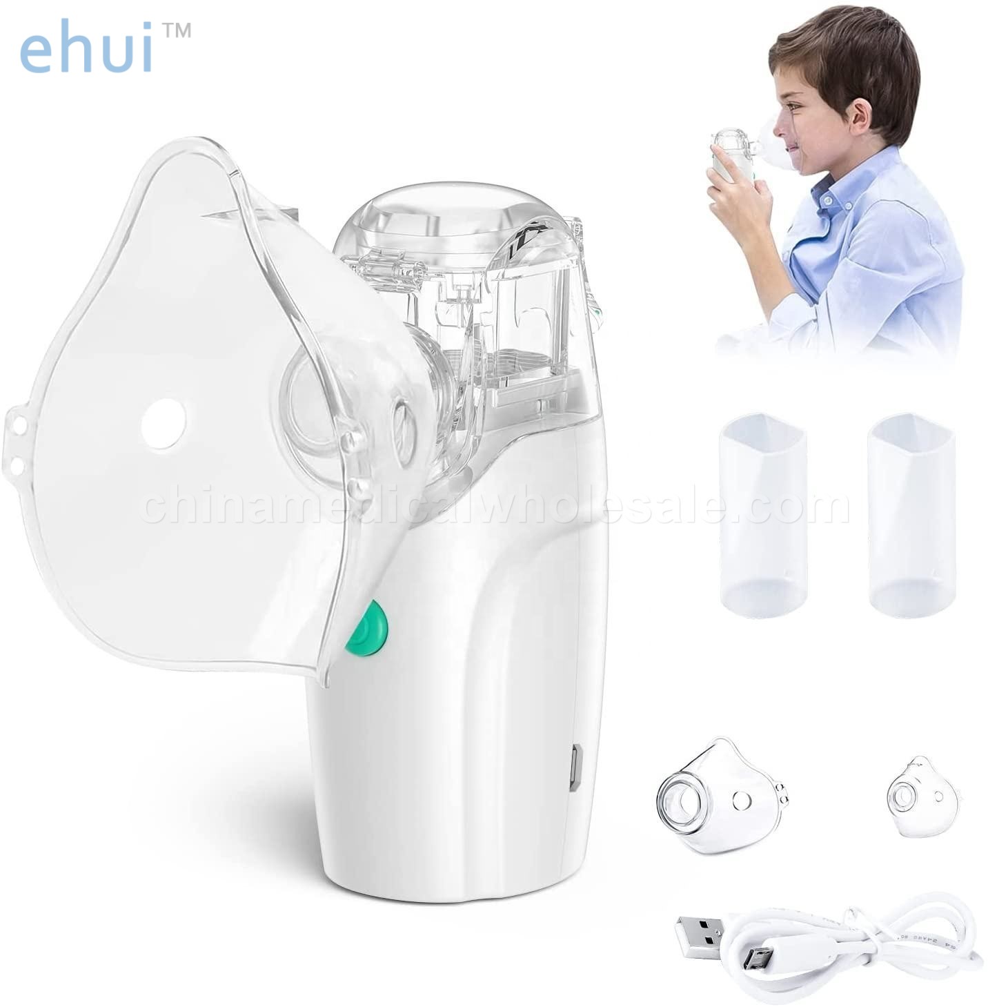 Plastic portable ultrasonic mesh atomizer