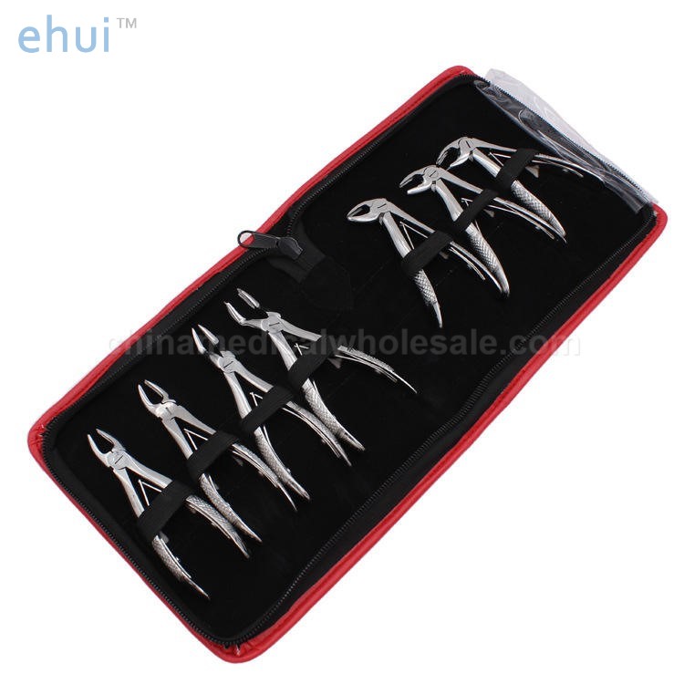 Manufacturer of stainless steel dental extraction forceps belt kit for oral teeth