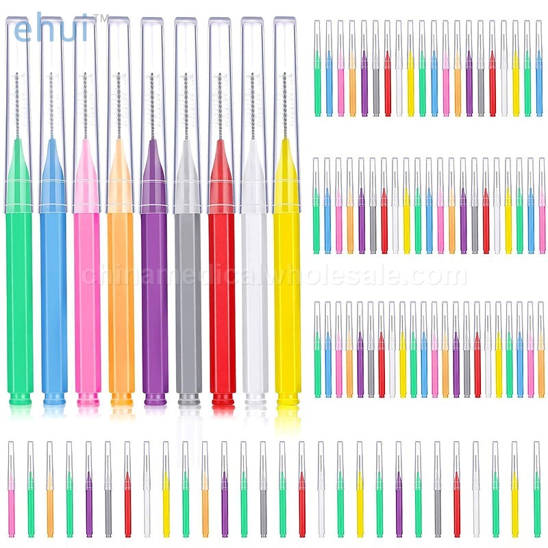 Medical Grade High Quality Eco Friendly Bamboo Bulk Interdental Brush With CE ISO