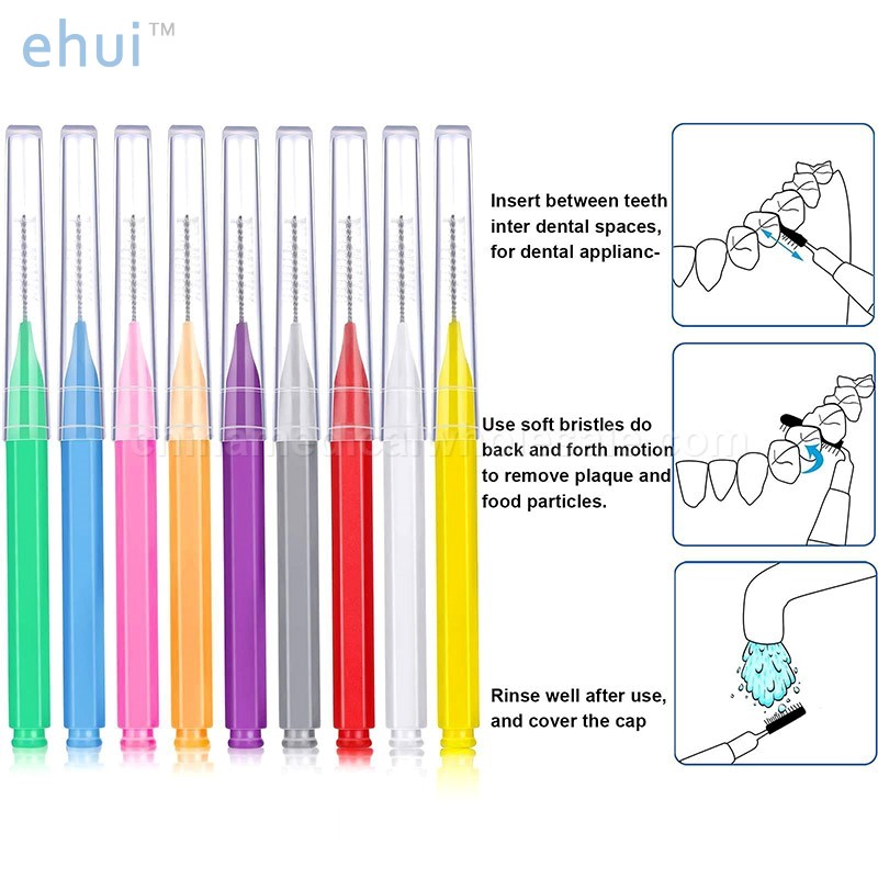 Direct selling medical grade high-quality environmental protection bamboo block interdental brush