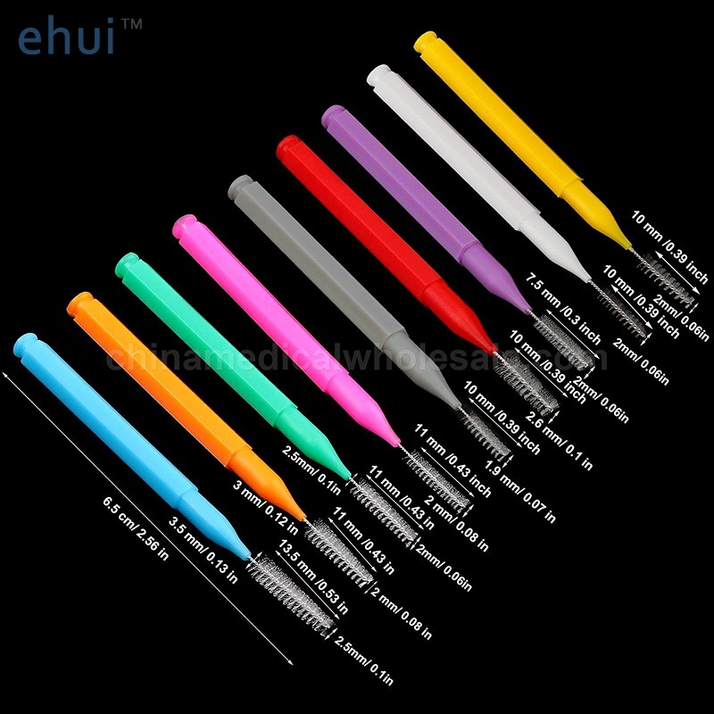 Medical Consumable Rubber Interdental Brush Dental Soft Picks For Health Care Products