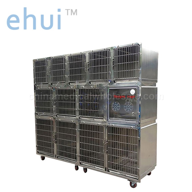 Luxury veterinary equipment cage bank stainless steel large dog cage