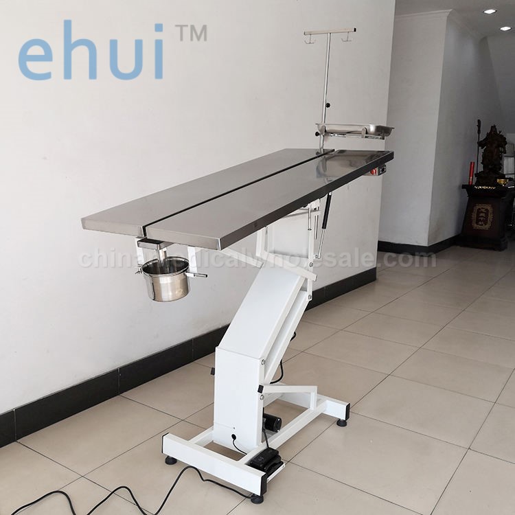 Hydraulic belt 304 stainless steel table for animal operation and inspection