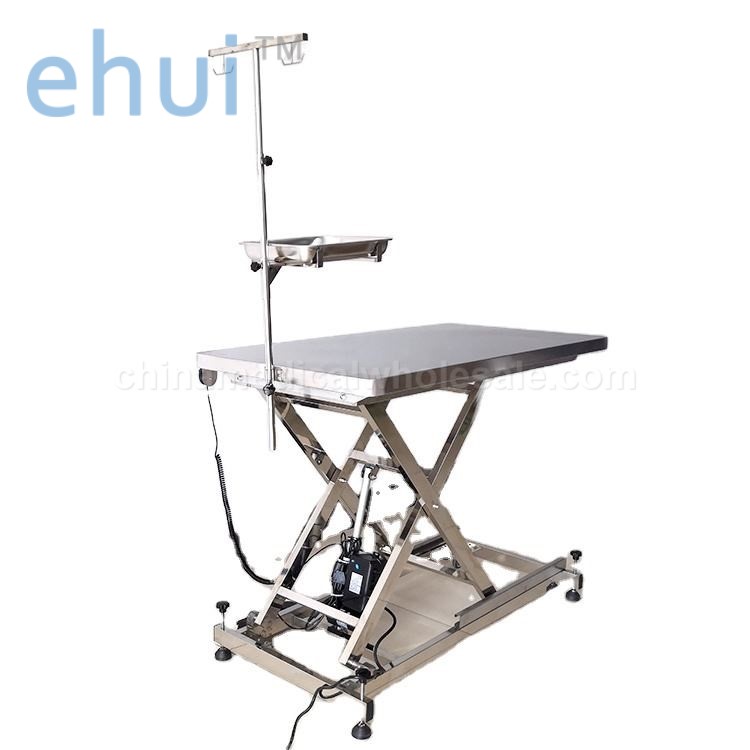 Electric lifting stainless steel veterinary operating table PET examination table veterinary operating table
