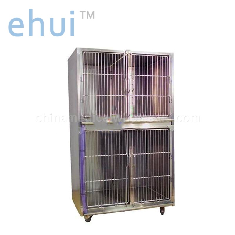 Luxury veterinary equipment cage set stainless steel large dog cage manufacturer