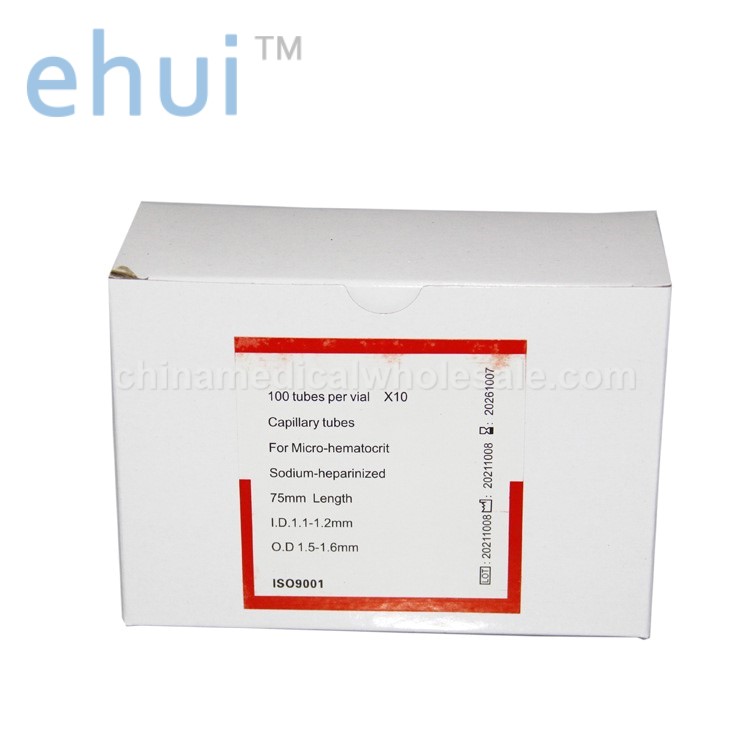 Red marker point sample capillary collection tube laboratory capillary sampling tube
