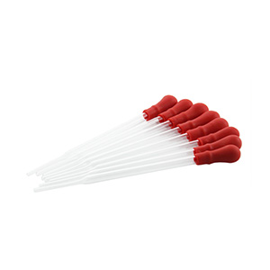 Glass dropper with red rubber cap Glass dropper with rubber cap 90mm