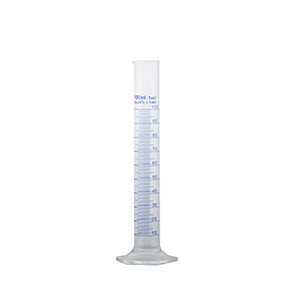 Glass measuring cylinder hexagonal base measuring cylinder with scale