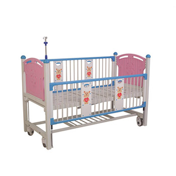 Pediatric nursing ward infusion bed double rocking with wheel nursing bed