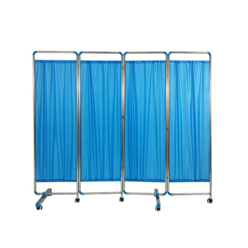 Hospital with screen partition mobile care stainless steel simple folding screen