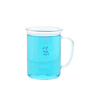 Beaker 400ml heatable glass beaker with scale and no mouth