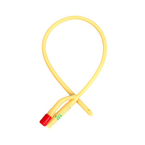 Disposable medical sterile catheter latex drainage tube double lumen