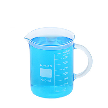 High temperature resistant glass beaker with spout graduated beaker measuring cup