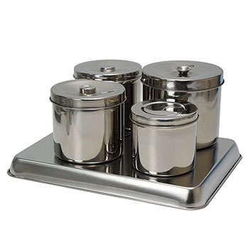 Stainless steel cotton ball jar cotton jar ointment jar tweezer jar