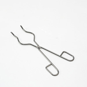 Stainless steel crucible tongs high temperature fire tongs teaching clamp