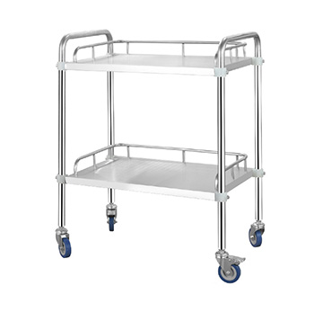 Hospital thickened stainless steel treatment surgery trolley