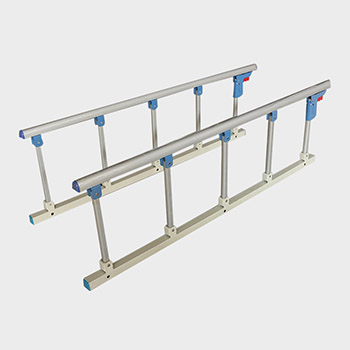 Medical aluminum alloy folding guardrail nursing bed folding guardrail