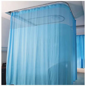 Medical curtain isolation curtain thickened curtain fabric flame retardant curtain