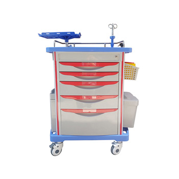 ABS hospital infusion trolley multifunctional nursing mobile drug delivery cart